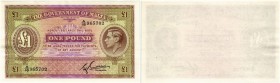 BANKNOTEN. Malta. British Administration. Government of Malta. 1 Pound o. J. (1940). Signatur: E. Cuschieri. Treasurer in Blockbuchstaben. Pick 20c. R...