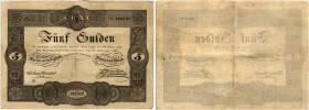 BANKNOTEN. Österreich Kaiserreich. "Privilegirte" Österreichische Nationalbank. 5 Gulden 1833. (links unten Buchstabe B). Richter 69. Pick A68. III / ...
