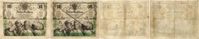 BANKNOTEN. Österreich Kaiserreich. "Privilegirte" Österreichische Nationalbank. Lot. 10 Gulden 1863, 15. Januar. Zusätzlich Zeitgenössische Fälschung ...