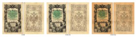 BANKNOTEN. Österreich Kaiserreich. Reichs-Central-Cassa (Staatsnoten). Lot. 1 Gulden 1866, 7. Juli. 3 Exemplare. Richter 138. Pick A150. III+ - II+ / ...