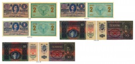 BANKNOTEN. Österreich Kaiserreich. Österreichisch-Ungarische Bank, 1878-1923. Lot. 2 Kronen 1914, 5. August. Serie A (dünnes Papier) / Serie B (dünnes...