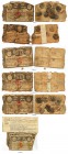 BANKNOTEN. Portugal. Königreich. Dokumente. Lot. Diverse Jahre. Konvolut von Frachtbriefen 1798 bis 1807. Daten teilweise handschriftlich eingefügt, t...