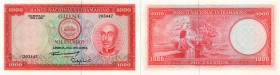 BANKNOTEN. Portugal. Banco Nacional Ultramarino Guiné. 1000 Escudos 1964, 30. Juni. Pick 43a. I / Uncirculated. (~€ 350/USD 405) • Dieses Los unterlie...