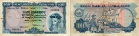 BANKNOTEN. Portugiesisch Indien. Banco Nacional Ultramarino. 100 Escudos 1959, 2. Januar. Pick 43. IV - III / Fine-very fine. (~€ 70/USD 80)