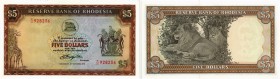 BANKNOTEN. Rhodesien. Republik. Reserve Bank of Rhodesia. 5 Dollars 1978, 20. Oktober. Pick 36b. I / Uncirculated. (~€ 70/USD 80) • Dieses Los unterli...