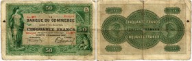 BANKNOTEN. Schweiz. Emissionsbanken 1881-1907. Banque du Commerce (Genève). 50 Franken 1897. 27. September. Richter/Kunzmann K52 var. Pick S302. Von g...