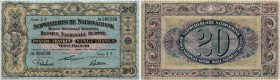 BANKNOTEN. Schweiz. Ausgaben der Schweizerischen Nationalbank ab 1907. 20 Franken 1920, 1. Januar. Signaturen Hirter/Bornhauser/Haller. Richter/Kunzma...