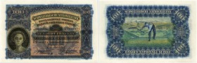 BANKNOTEN. Schweiz. Ausgaben der Schweizerischen Nationalbank ab 1907. 100 Franken 1947, 16. Oktober. Signaturen: Müller/Blumer/Keller. Richter/Kunzma...