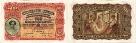 BANKNOTEN. Schweiz. Ausgaben der Schweizerischen Nationalbank ab 1907. 500 Franken 1947, 16. Oktober. Signaturen Müller/Blumer/Keller. Richter/Kunzman...