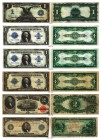 BANKNOTEN. United States of America / USA. United States Large Size Notes. Silver Certificates. Lot. 1 Dollar 1899. (Series of 1899 rechts vertikal / ...