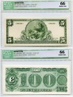 BANKNOTEN. United States of America / USA. United States Small Size Notes. Federal Reserve Bank Notes. Lot. Einseitige Nachdrucke des Bureau of Engrav...