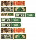 BANKNOTEN. United States of America / USA. National Bank Notes. National Bank of the Republic of Chicago. Lot. 5 Dollars 1911. Series of 1902. 1 Dolla...