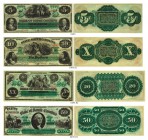 BANKNOTEN. United States of America / USA. South Carolina. State of South Carolina. Lot. Obsolete Banknotes. 5 Dollars. 10 Dollars. 20 Dollars. 50 Dol...