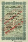 HISTORISCHE WERTPAPIERE. SCHWEIZ. Eisenbahnen / Bergbahnen / Trams etc. Elektrische Bahn Steffisburg-Thun-Interlaken. Obligation Fr. 500.-, 1912, Thun...