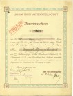 HISTORISCHE WERTPAPIERE. SCHWEIZ. Industrie / Energie. Lignum Trust. Interimsschein, 1921, Zürich. Lot ca. 130 Stück in zwei Ausgaben Juli und Novembe...