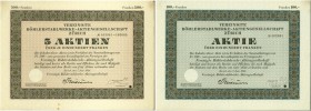 HISTORISCHE WERTPAPIERE. SCHWEIZ. Industrie / Energie. Vereinigte Böhlerstahlwerke AG. Aktie Fr. 100.-, 1924, Zürich. Lot 10 Stück in 2 verschiedenen ...