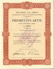 HISTORISCHE WERTPAPIERE. SCHWEIZ. Diverse. Novaseta AG. Prioritätsaktie Fr. 2'500.-, 1930, Arbon. Lot 3 Stücke. Vorzüglich / Extremely fine. (3) (~€ 3...