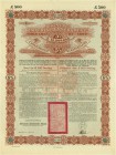 HISTORISCHE WERTPAPIERE. CHINA. 5% Gold Loan 1896, Chinese Imperial Governement. Bond / Obligation £500, D, rotbraun, Deutsche Tranche. 1896, Berlin. ...