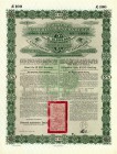 HISTORISCHE WERTPAPIERE. CHINA. Bond / Obligation £100, C, grün, Deutsche Tranche. 1896, Berlin. Ausgegeben durch die Deutsch-Asiatische Bank, nicht-a...