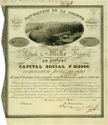 HISTORISCHE WERTPAPIERE. FRANKREICH. Navigation de la Dronne. Aktie F1000, 1835, Bordeaux. Die Gesellschaft wurde mit königlichem Erlass vom 1831 gegr...