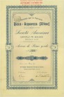 HISTORISCHE WERTPAPIERE. SCHWEIZ. Eisenbahnen / Bergbahnen / Trams etc. Società per la Ferrovia Biasca-Acquarossa (Olivone). Aktie Fr. 250.-, 1908, Bi...