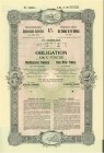 HISTORISCHE WERTPAPIERE. SCHWEIZ. Eisenbahnen / Bergbahnen / Trams etc. Obligation Fr. 5'000.-, 1914, Bern. Obligation Litt. C, Blankett. (~€ 130/USD ...