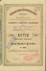 HISTORISCHE WERTPAPIERE. SCHWEIZ. Eisenbahnen / Bergbahnen / Trams etc. Rorschach-Heiden-Bergbahngesellschaft. Aktie Fr. 500.-, 1874, Basel. Gründerst...