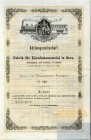 HISTORISCHE WERTPAPIERE. SCHWEIZ. Industrie / Energie. Fabrik für Eisenbahnmaterial in Bern. Aktie Fr. 500.-, 1872, Bern. Die Fabrik wurde 1872 unter ...