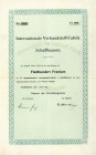 HISTORISCHE WERTPAPIERE. SCHWEIZ. Industrie / Energie. Internationale Verbandstoff-Fabrik. Aktie Fr. 500.-, 1912, Schaffhausen. Das Unternehmen wurde ...