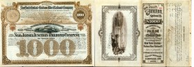 HISTORISCHE WERTPAPIERE. USA. Eisenbahnen. New Jersey Junction Railroad Co. Bond $1000, 1886. Die Gesellschaft wurde seit Beginn für 100 Jahre an Vand...