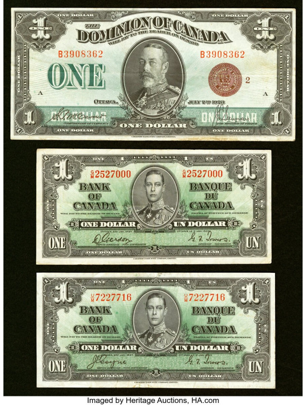 Canada Group Lot of 3 Examples Fine-Very Fine. Stains are noted. HID09801242017 ...