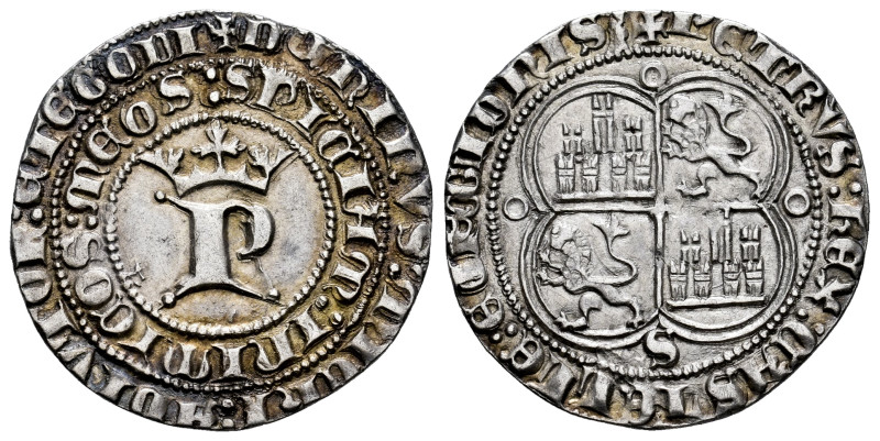 Kingdom of Castille and Leon. Pedro I (1350-1368). 1 real. Sevilla. (Bautista-52...