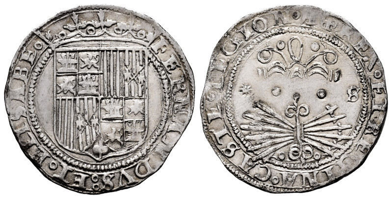 Catholic Kings (1474-1504). 1 real. Sevilla. (Cal-415). Ag. 3,34 g. S and star. ...