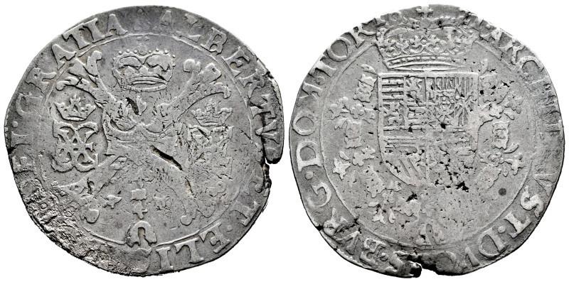 Albert and Elizabeth (1598-1621). 1 patagon. 1621. Tournai. (Tauler-1730). (Vti-...