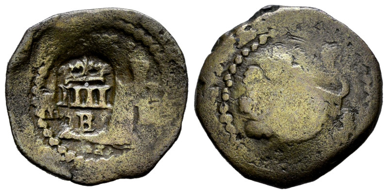 Philip III (1598-1621). 4 maravedis. Burgos. (Cal-360). (Jarabo-Sanahuja-E-5). A...