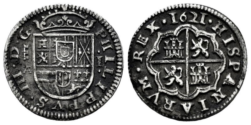 Philip III (1598-1621). 1 real. 1621. Segovia. A. (Cal-522). (Jarabo-Sanahuja-B-...