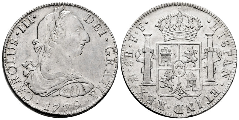 Charles III (1759-1788). 8 reales. 1779. Mexico. FF. (Cal-1118). Ag. 26,94 g. De...