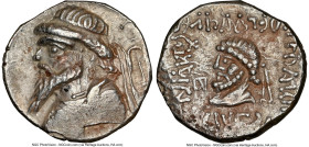 ELYMAIS KINGDOM. Kamnaskires V (ca. 54-32 BC). AR tetradrachm (25mm, 12h). NGC Choice VF. Seleucia ad Hedyphon. Diademed, draped bust of Kamnaskires V...