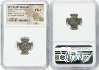 JUDAEA. Roman Procurators. Pontius Pilate (AD 26-36). AE prutah (15mm, 5h). NGC Choice Fine. Dated Regnal Year 18 of Tiberius (AD 31/2). TIBEPIOY KAIC...