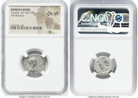 Plautilla (AD 202-205). AR denarius (20mm, 10h). NGC Choice VF. Rome, AD 202. PLAVTILLAE-AVGVSTAE, draped bust of Plautilla right, seen from front, ha...