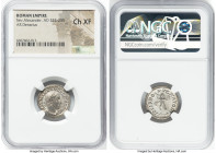 Severus Alexander, as Augustus (AD 222-235). AR denarius (19mm, 12h). NGC Choice XF. Rome, ca. AD 231-235. IMP ALEXANDER PIVS AVG, laureate, draped bu...