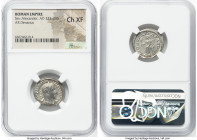 Severus Alexander, as Augustus (AD 222-235). AR denarius (20mm, 6h). NGC Choice XF. Rome, AD 231-235. IMP C M AVR SEV ALEXAN AVG, laureate and draped ...