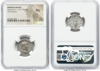 Maximinus I (AD 235-238). AR denarius (20mm, 6h). NGC AU. Rome, March AD 235-January AD 236. IMP MAXIMINVS PIVS AVG, laureate, draped and cuirassed bu...