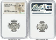 Maximinus I (AD 235-238). AR denarius (22mm, 12h). NGC Choice XF. Rome, ca. March AD 235-January AD 236. IMP MAXIMINVS PIVS AVG, laureate, cuirassed, ...