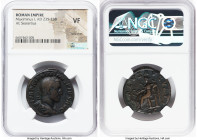 Maximinus I (AD 235-238). AE sestertius (30mm, 11h). NGC VF, scratches. Rome, AD 235-236. IMP MAXIMINVS PIVS AVG, laureate, draped, and cuirassed bust...