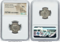 Claudius II (AD 268-270). BI antoninianus (21mm, 6h). NGC MS, Silvering. Antioch, 4th officina. IMP C CLAVDIVS AVG, radiate, draped, and cuirassed bus...