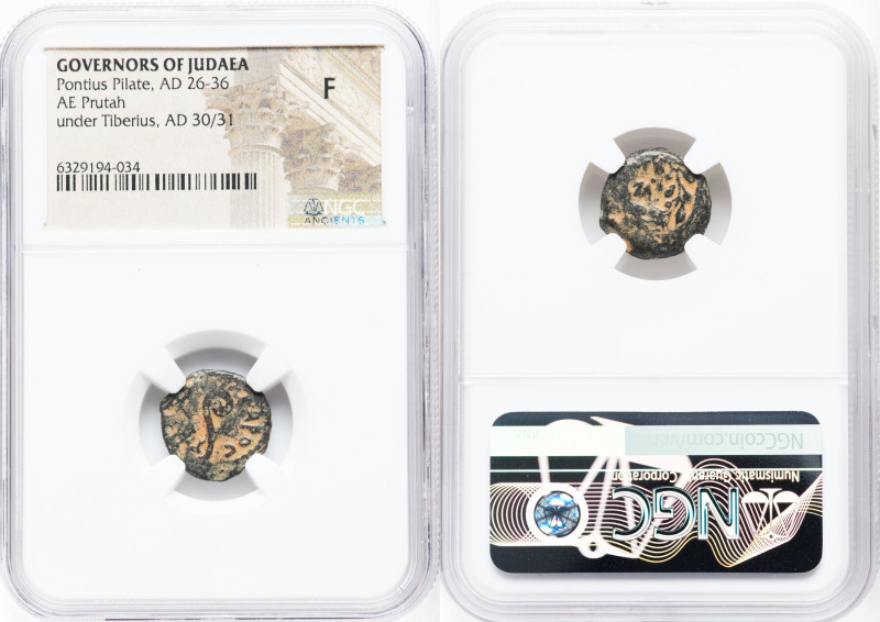 ANCIENT LOTS. Judaea. Lot of nine (9) AE prutahs. NGC Fine-Choice Fine. Includes...