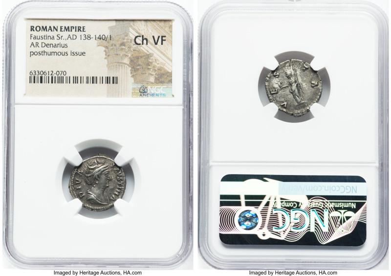 ANCIENT LOTS. Roman Imperial. Lot of five (5) AR denarii. NGC VF-Choice VF. Incl...