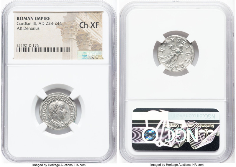 ANCIENT LOTS. Roman Imperial. Lot of five (5) AR denarii. NGC Choice VF-Choice X...