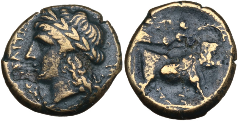 Italy, Southern Campania, Neapolis, c. 270-250 BC. Æ (19mm, 5.05g). Laureate hea...